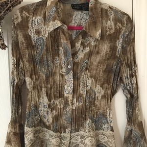 BMoss Long sleeve romantic and sexy blouse. M